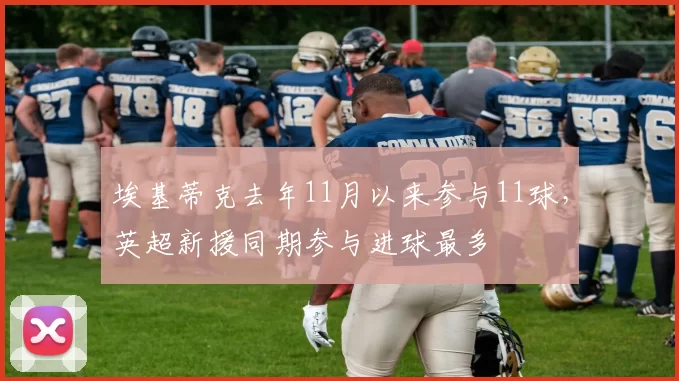 埃基蒂克去年11月以来参与11球，英超新援同期参与进球最多